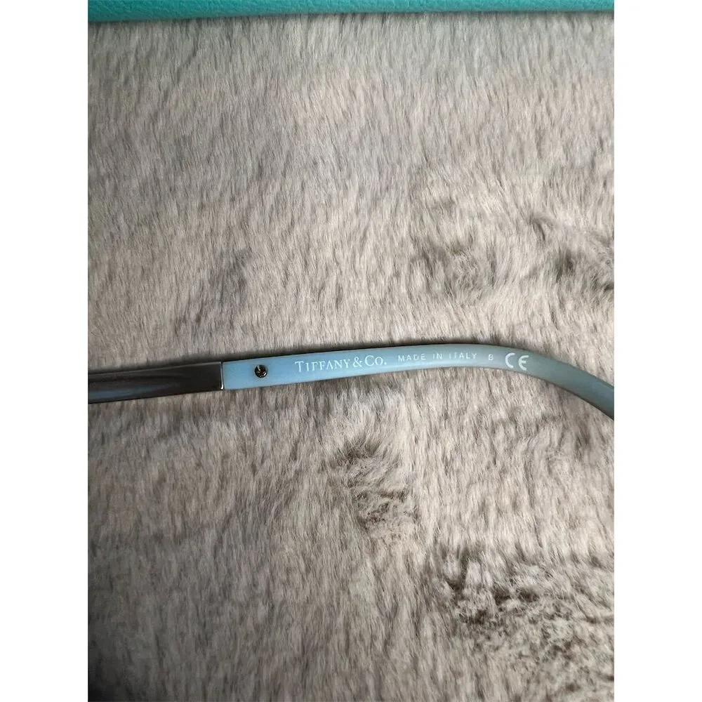 Tiffany & Co Women's Eyeglasses Case Black w/ Blue Accents Full Rim